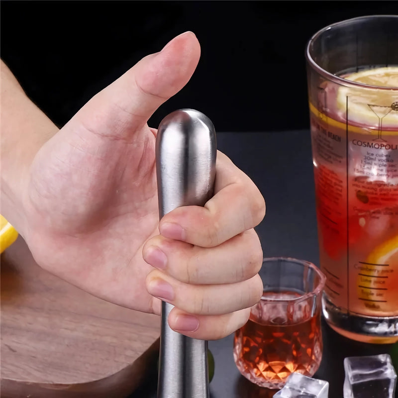 stainless steel cocktail muddler stick, view 6 - MRSLM