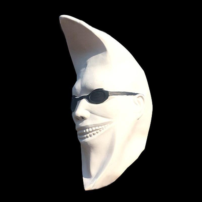 white moon head cover mask, view 7 - MRSLM