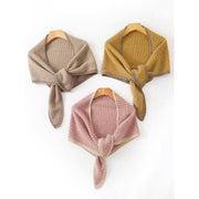 100% cashmere triangle scarf, view 8 - MRSLM