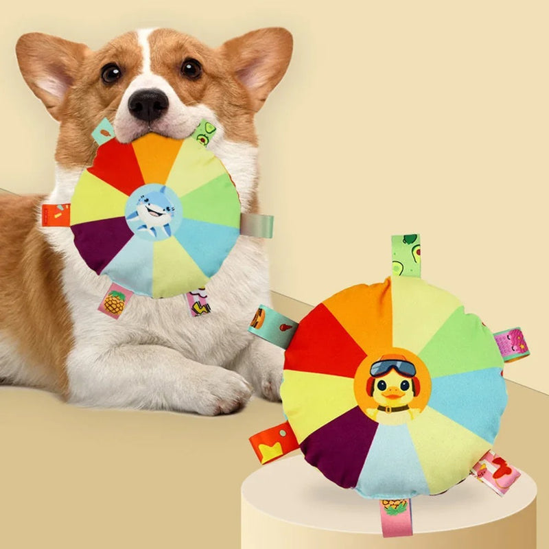 plush flying disc toy for dogs - MRSLM