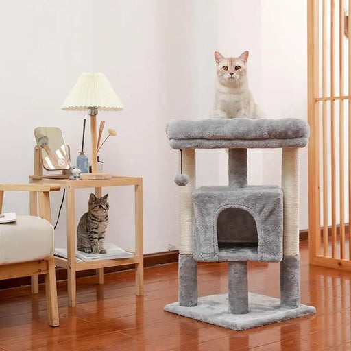 cat tree tower with perch and hammock - MRSLM