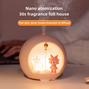 cartoon aromatherapy lamp and USB mini humidifier, view 5 - MRSLM