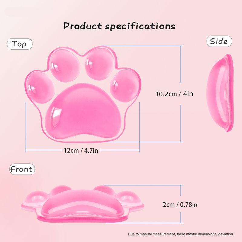 cat paw mouse wrist rest, view 6 - MRSLM