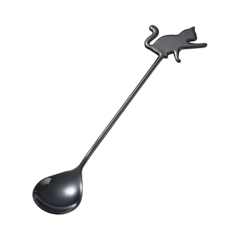 Cat stainless steel coffee spoon, view 5 - MRSLM