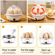 double layer electric egg cooker, view 7 - MRSLM
