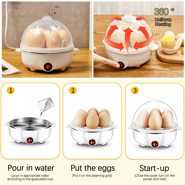 double layer electric egg cooker, view 7 - MRSLM