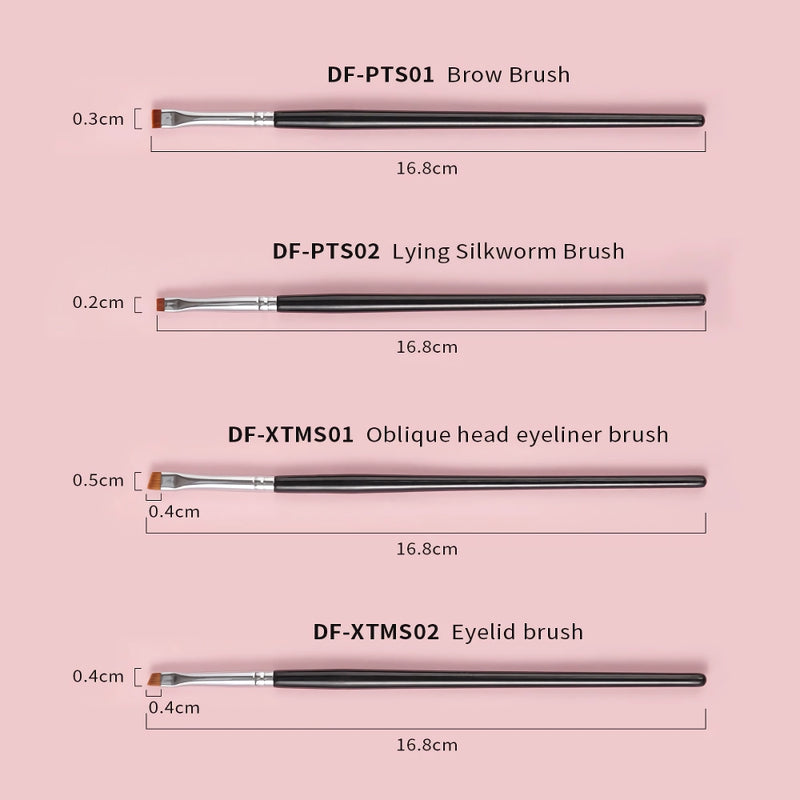 flat angle eyebrow brush set, view 7 - MRSLM