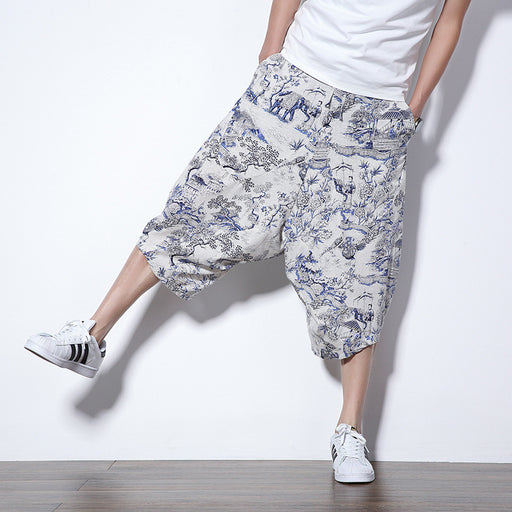 men's harem pants, Chinese ethnic style - MRSLM