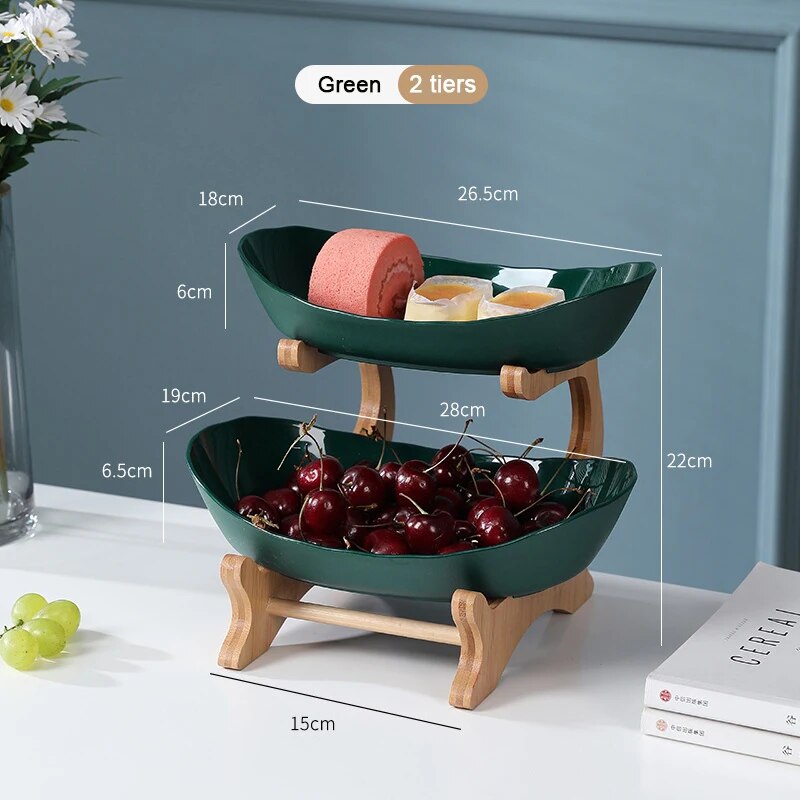 Modern Three-Layer Plastic Fruit Tray | Creative Living Room Home Decor