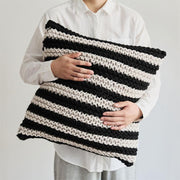 hand crochet chunky knit throw pillow - MRSLM