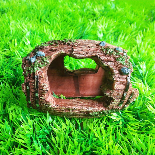 aquarium resin barrel cave ornament - MRSLM
