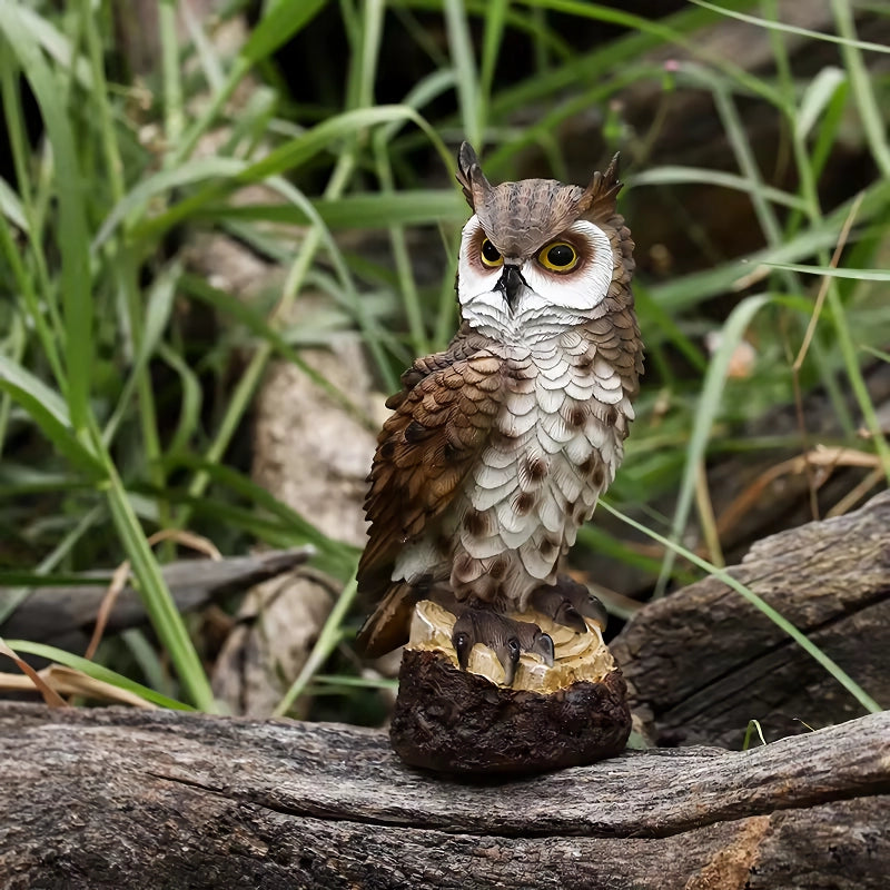 resin owl sculpture, view 5 - MRSLM