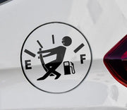 reflective fuel gauge empty decal, view 6 - MRSLM