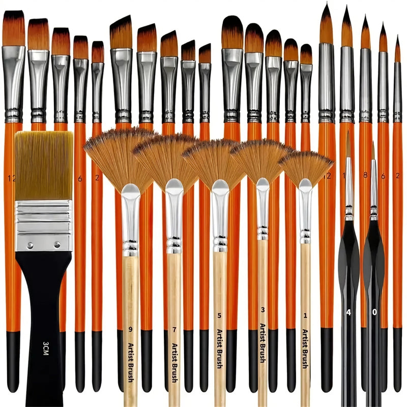 32 pcs paint brush set, view 3 - MRSLM