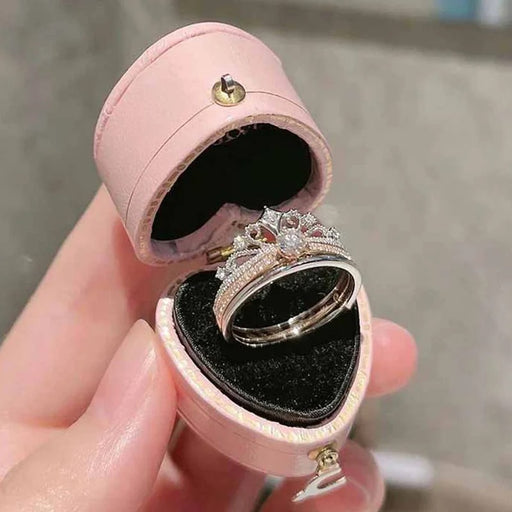moissanite stacked crown ring - MRSLM