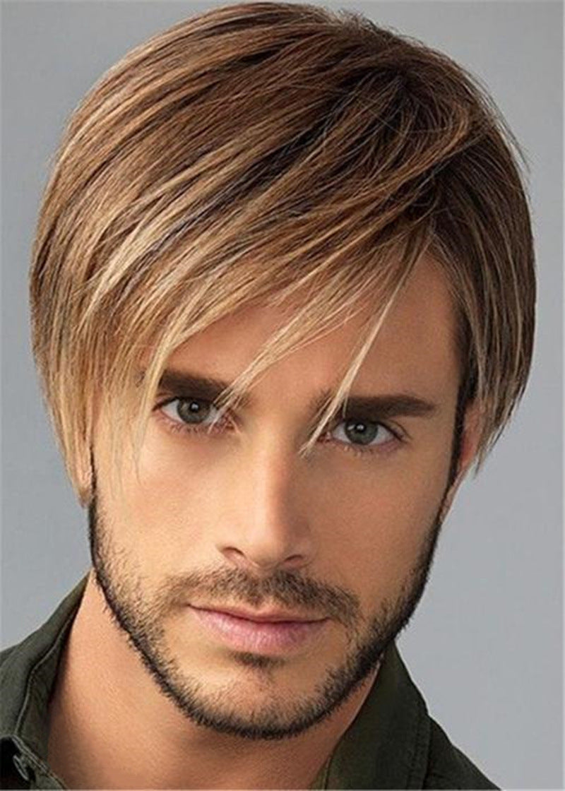 men's short straight wig, view 2 - MRSLM