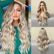 medium large wave mixed color wig - MRSLM