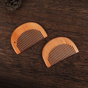 portable wooden hair and beard comb, view 6 - MRSLM
