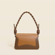 Genuine leather twisted rope handbag, view 3 - MRSLM