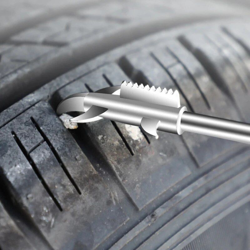 stainless steel car tire cleaning hook, view 4 - MRSLM
