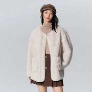 mid-length plush jacket, view 4 - MRSLM