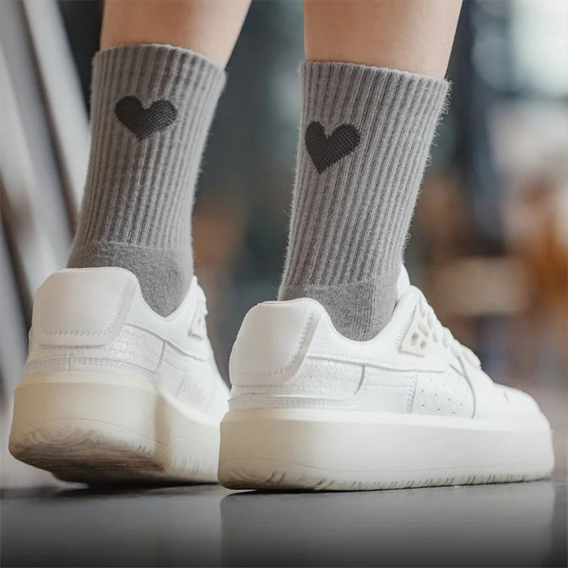 women's letter love mid socks - MRSLM