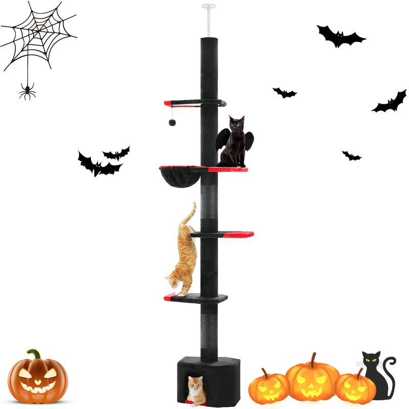 adjustable gothic cat tree tower, view 9 - MRSLM