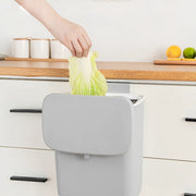 wall mounted slide cover trash can, view 5 - MRSLM