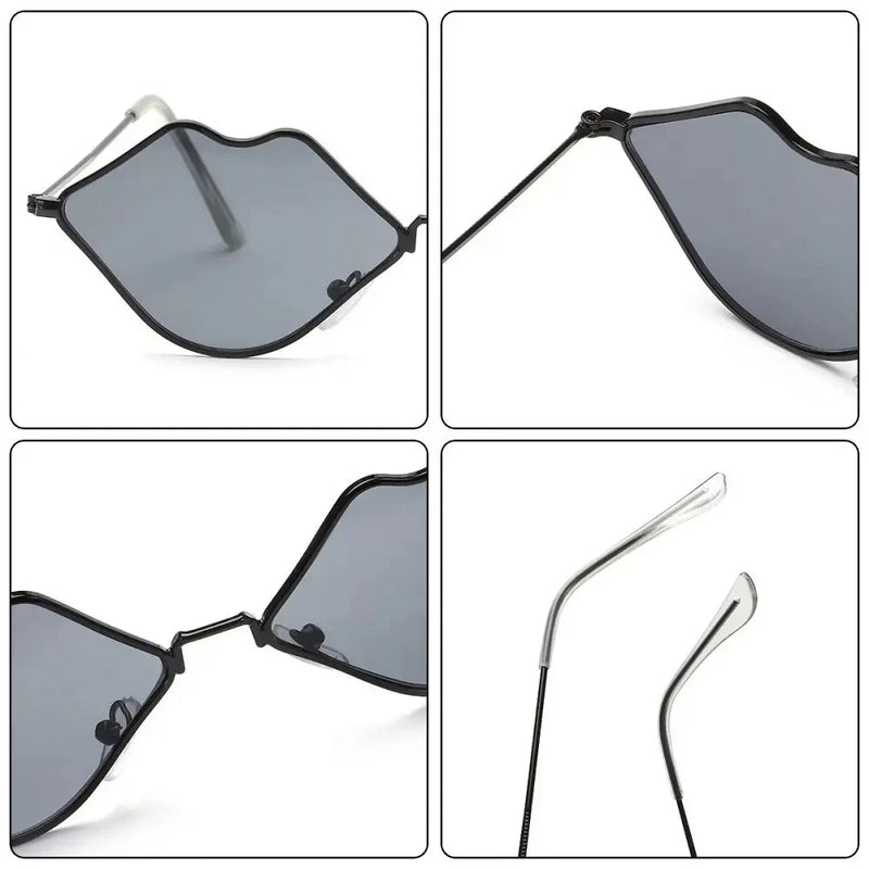 red lips cat eye sunglasses, view 13 - MRSLM