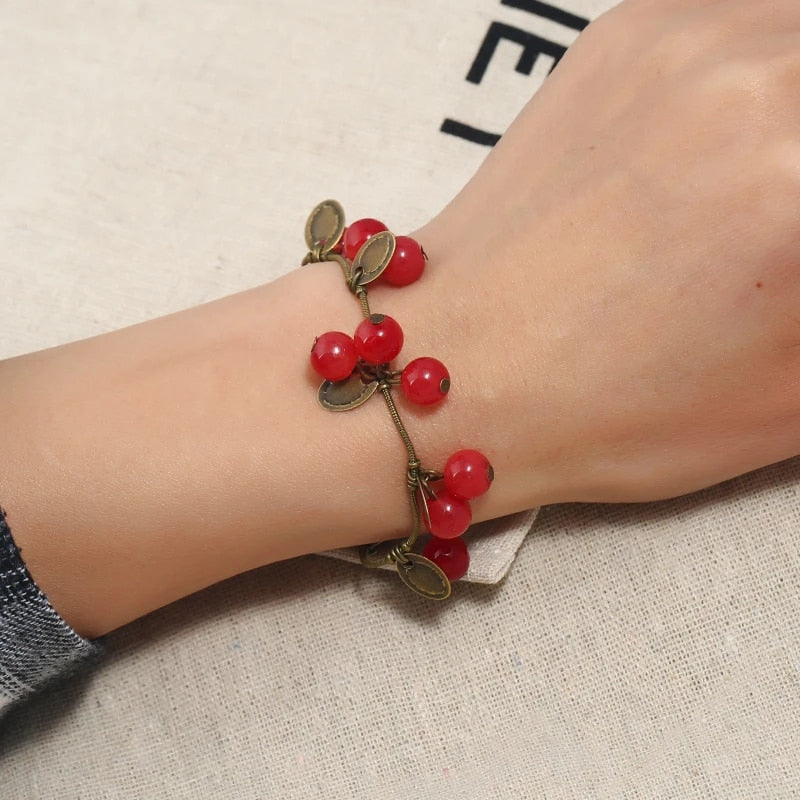 cherry coin bangle, view 3 - MRSLM