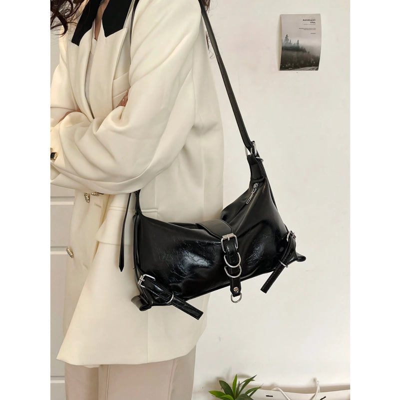 Stylish Solid Shoulder Bag