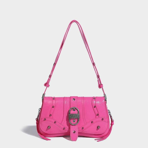 pink PU leather envelope shoulder bag - MRSLM