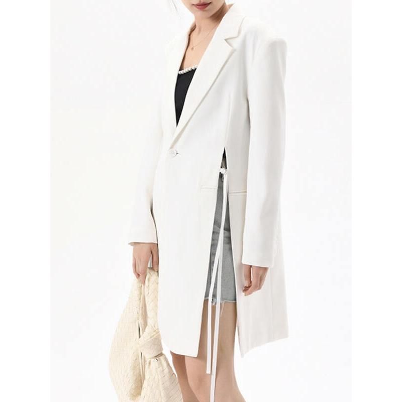 women's lace-up blazer, view 4 - MRSLM