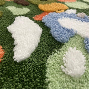 moss and pebble kids rug, view 6 - MRSLM