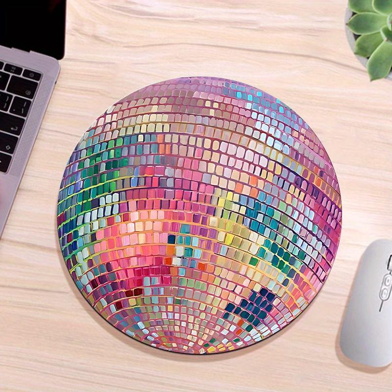 pink disco ball mouse pad - MRSLM