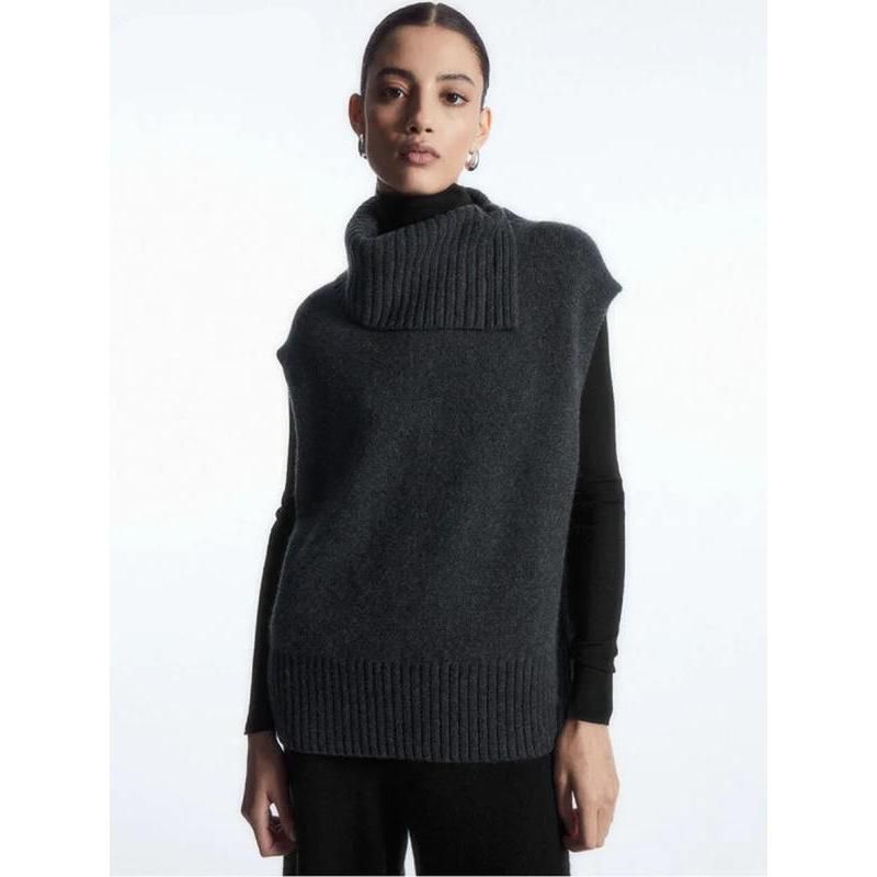knitted sweater vest, view 2 - MRSLM