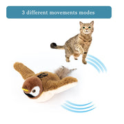 Interactive chirping sparrow cat toy, view 6 - MRSLM