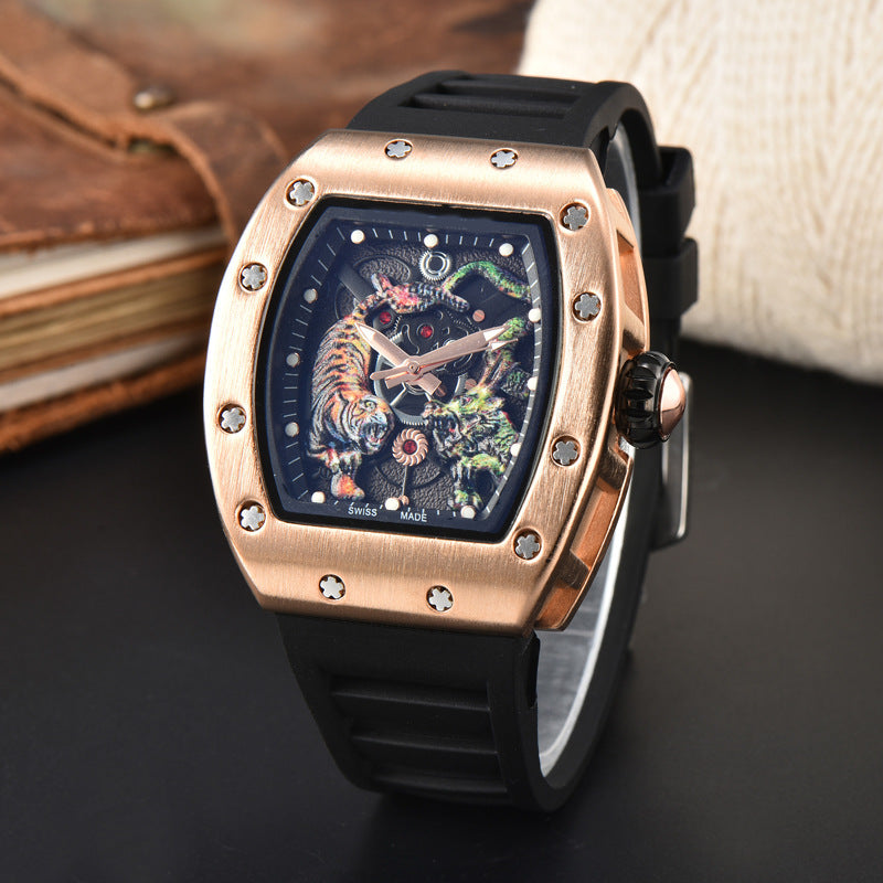 Men's dragon tiger quartz watch, view 17 - MRSLM