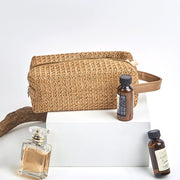 Woven straw cosmetic bag, view 6 - MRSLM