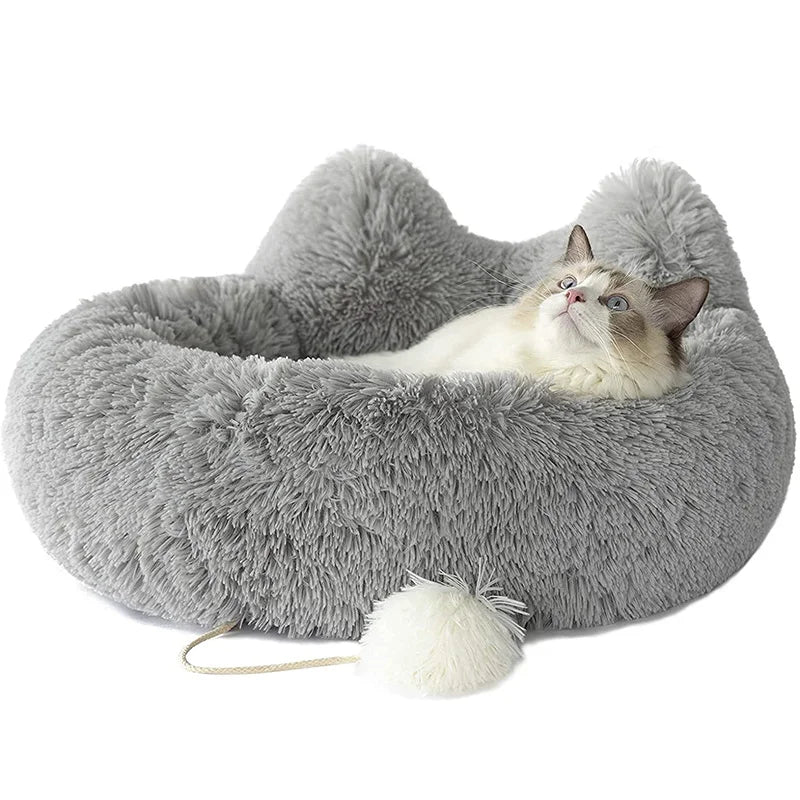 faux fur bed for small dogs and kittens, view 8 - MRSLM