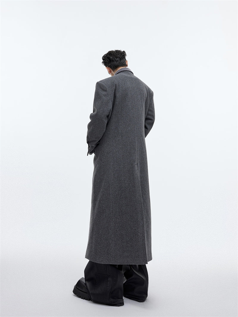 men's long over-the-knee coat, view 3 - MRSLM