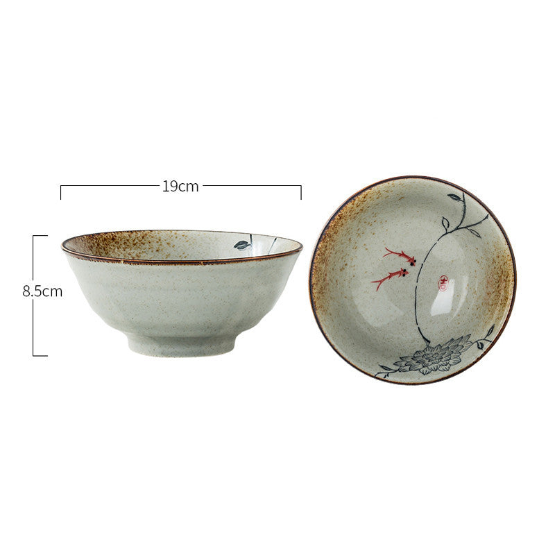 japanese ceramic ramen bowl, view 5 - MRSLM