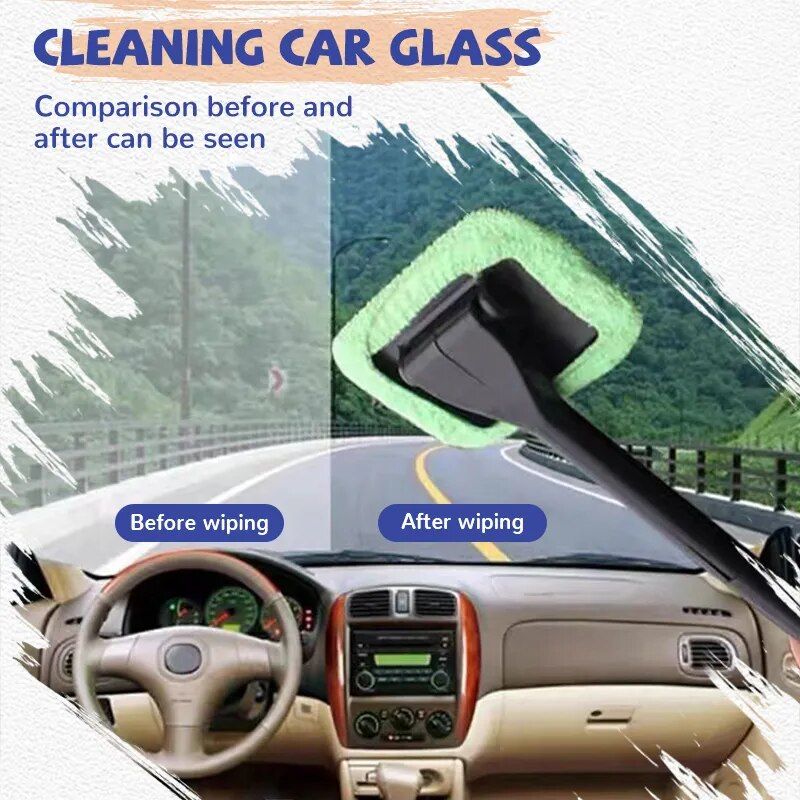 long-handle car window cleaning brush, view 7 - MRSLM