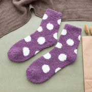 Candy color fluffy dot socks for women, view 6 - MRSLM
