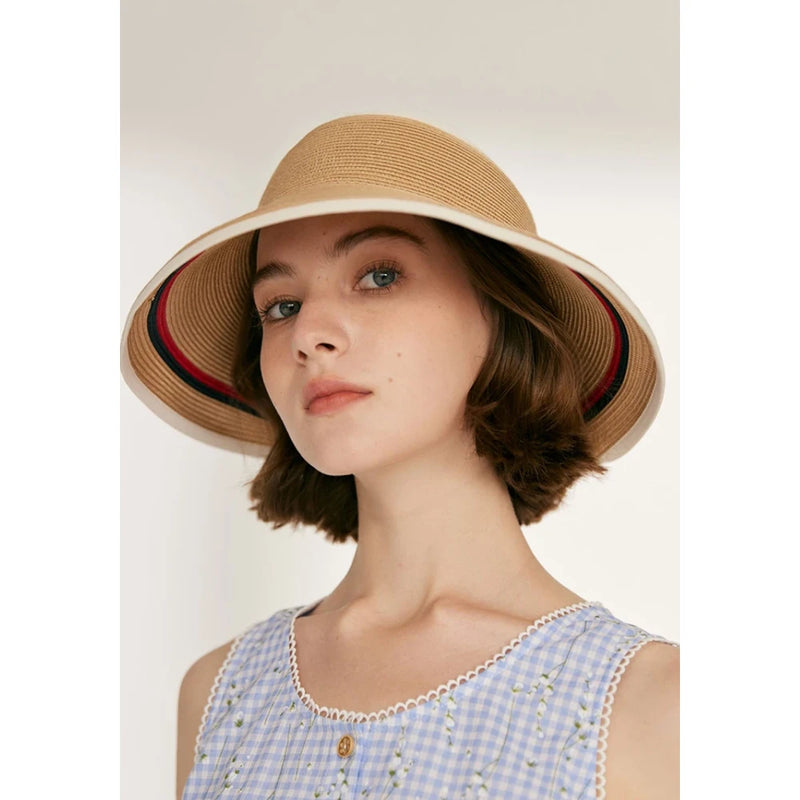 summer raffia visor cap, view 5 - MRSLM