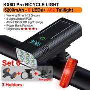 Ultra-bright USB-C rechargeable bike light set, view 3 - MRSLM