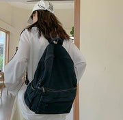 retro washed canvas backpack, view 10 - MRSLM