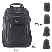 usb charging wear-resistant backpack, view 2 - MRSLM