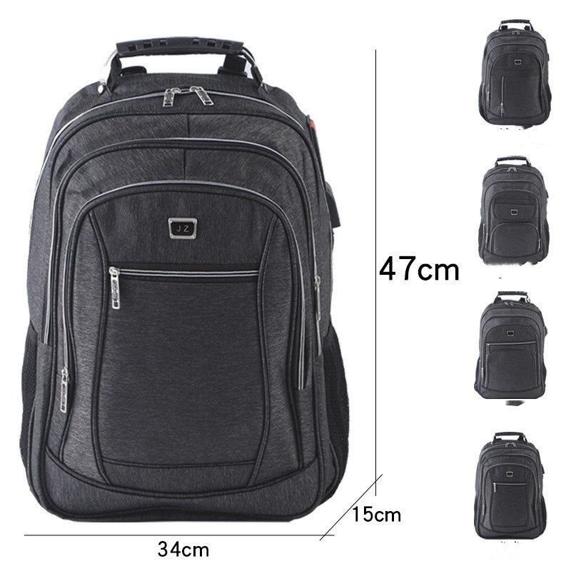usb charging wear-resistant backpack, view 2 - MRSLM
