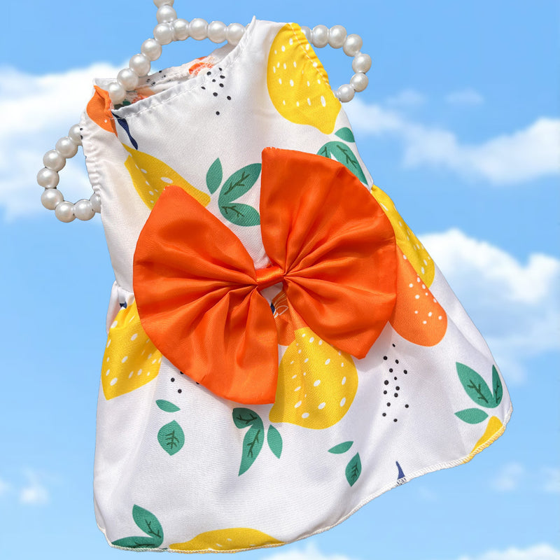 bowknot dog dress, view 3 - MRSLM